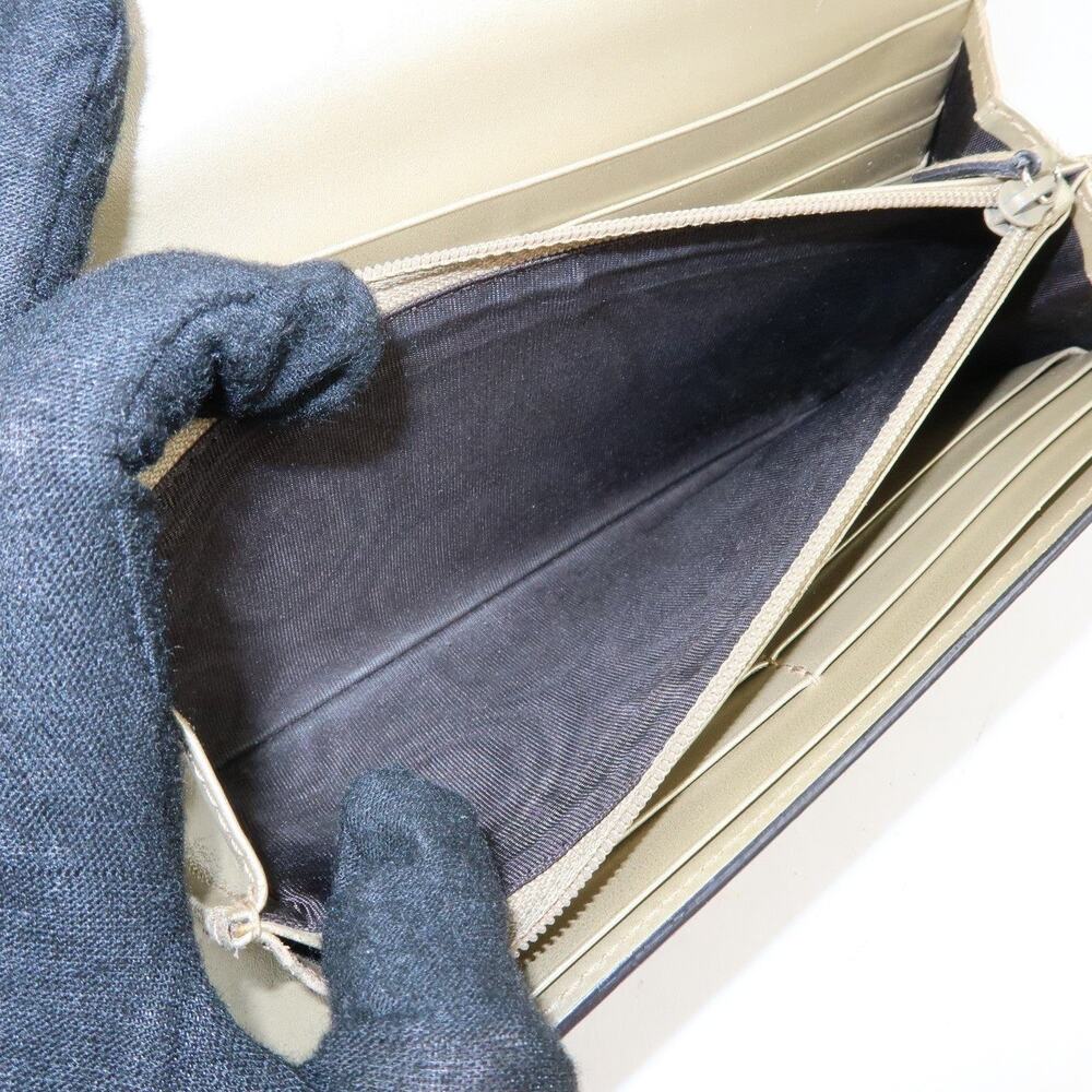 Gucci Guccissima Interlocking G Flap Long Wallet Beige - Picture 8 of 14